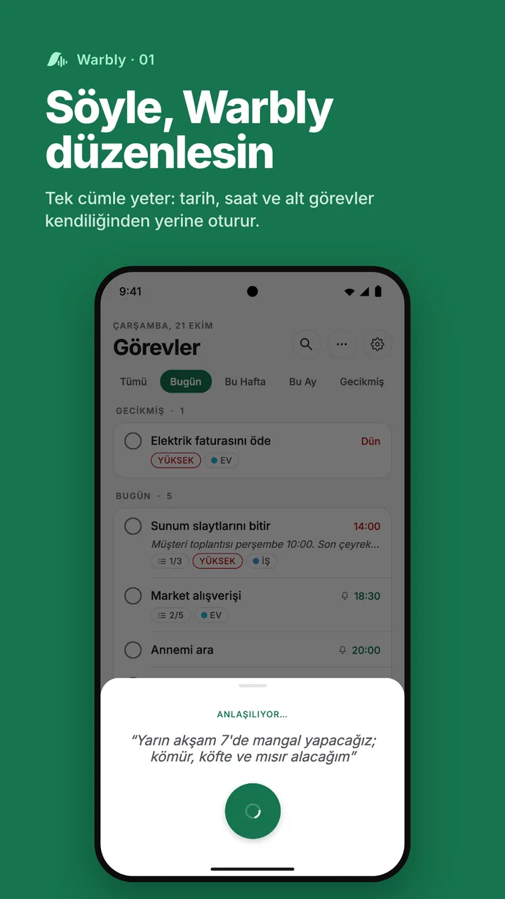 Söyle, Warbly düzenlesin